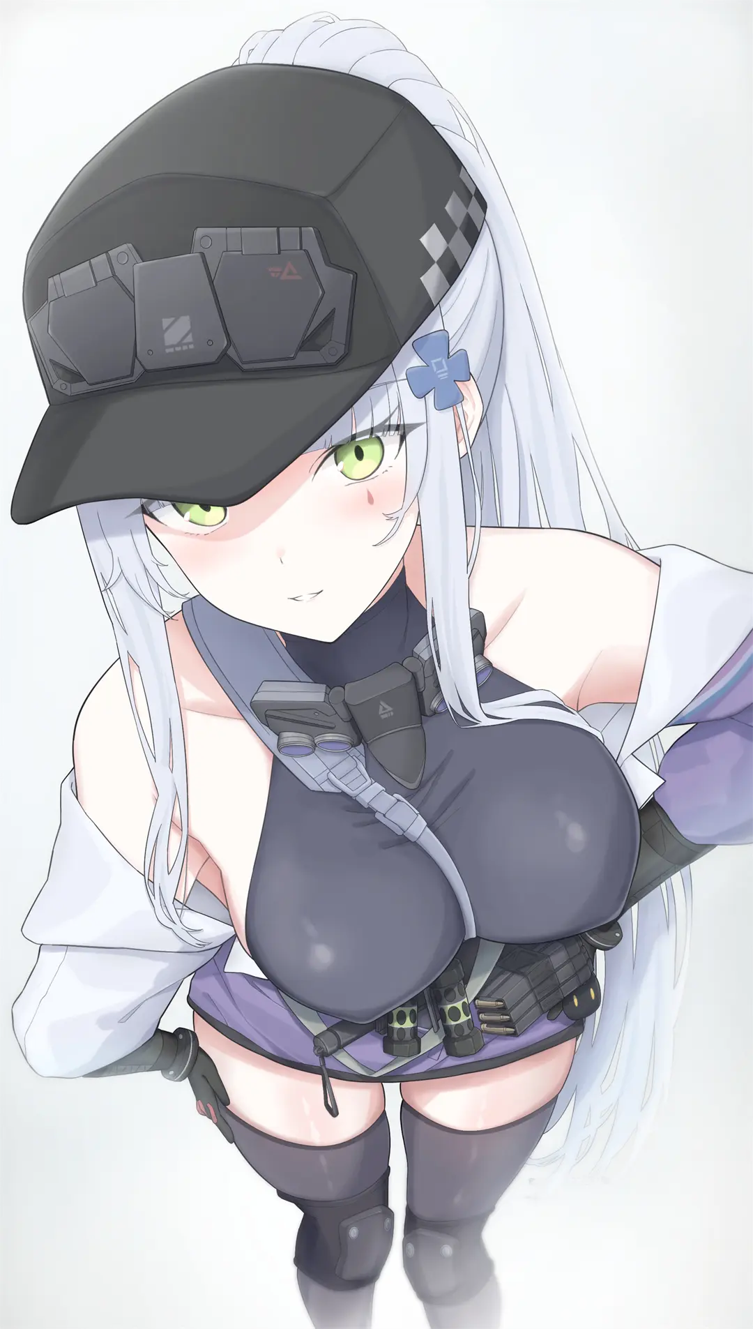 插画美图 银发美少女 少女前线 HK416@撃方武陽(ウチカタタケアキ) 插画-第1张