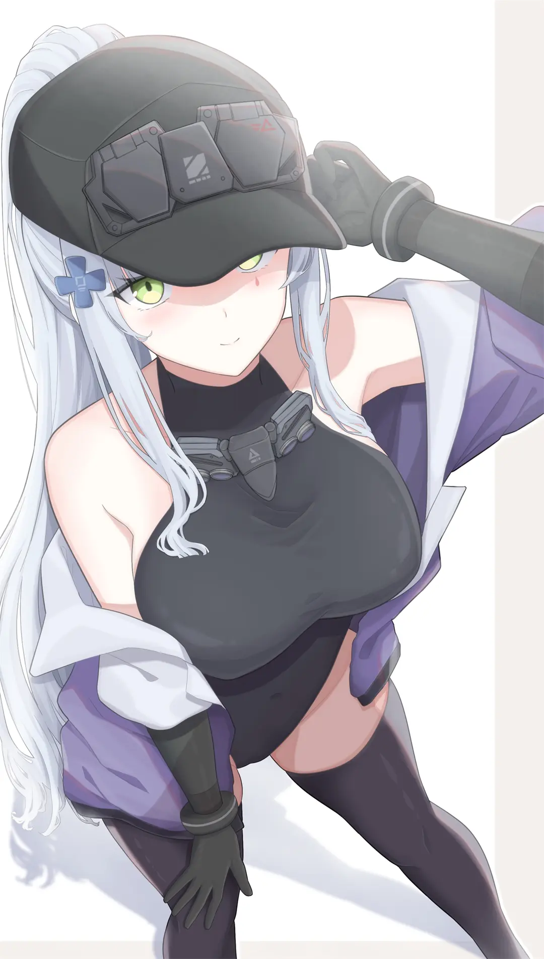 插画美图 银发美少女 少女前线 HK416@撃方武陽(ウチカタタケアキ) 插画-第2张