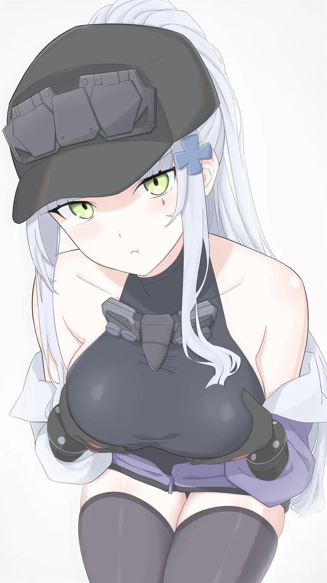 插画美图 银发美少女 少女前线 HK416@撃方武陽(ウチカタタケアキ) 插画-第3张