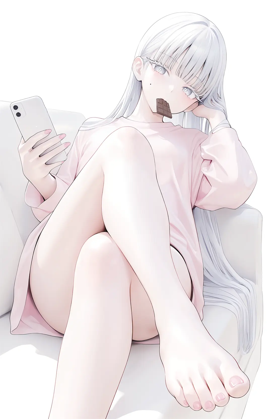 AI生成 鸣潮 今汐 裸足 @光怪陆离 插画-第3张
