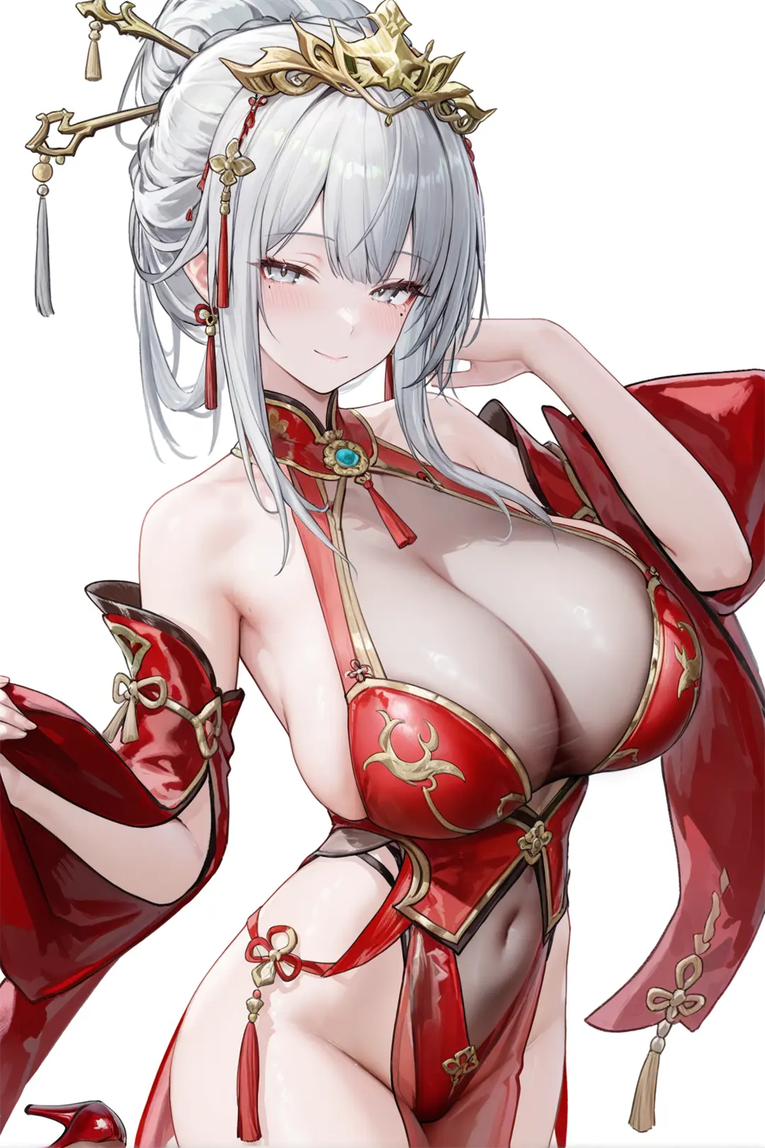 AI生成 尘白禁区 辰星 古风@活出骨感 插画-第1张