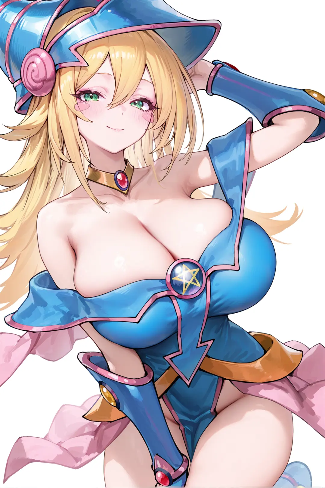 插画美图 游戏王 黑魔导女孩@活出骨感 插画-第1张